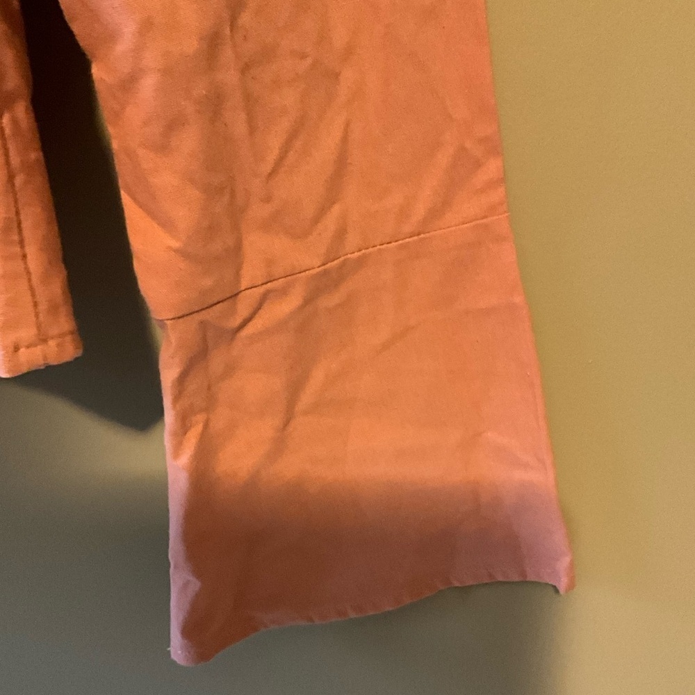 PrettyLittleThing Coral Tie Front Blouse Size 10P - Picture 3 of 5